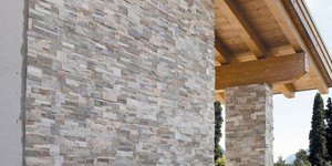 Бежевый каменный фасад дома заказать 3D панели RKS SLATE Сланец Beige Slate Modern (3)