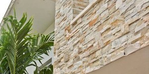 Бежевый каменный фасад дома заказать 3D панели RKS SLATE Сланец Beige Slate Modern (5)