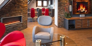 Акцентные стены из камня в интерьере 3D панели RKS SLATE Сланец Cedar Slate Rockface фото (1)