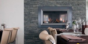 Камин каменный фото 3D мозаика из камня RKS SLATE Кварцит Monsoon Black Rockface заказать (4)