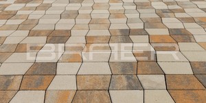 Тротуарная плитка Браер Старый Город микс Веймар, песчаник, рассвет и п